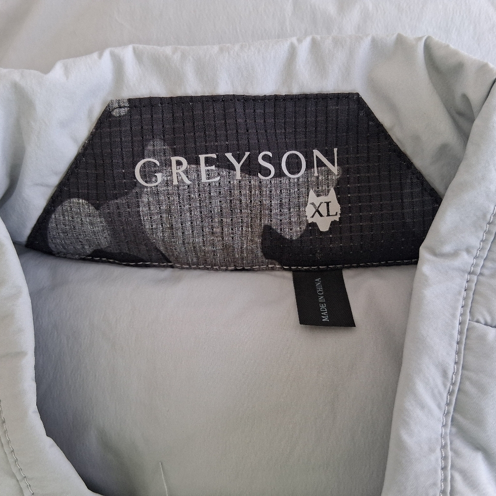Greyson Yukon-Lite Puffer Vest Mens XL Full-Zip Primaloft Gray - Picture 2 of 6